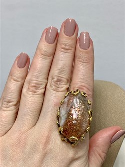 *Кольцо р.18 Солнечный камень Гелиолит АРТ 52997 (ВЕС 28,73 Г) - фото 212987 *Кольцо р.18 Солнечный камень Гелиолит АРТ 52997 (ВЕС 28,73 Г) - фото 212987