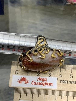 *Кольцо р.18 Солнечный камень Гелиолит АРТ 52997 (ВЕС 28,73 Г) - фото 212989 *Кольцо р.18 Солнечный камень Гелиолит АРТ 52997 (ВЕС 28,73 Г) - фото 212989