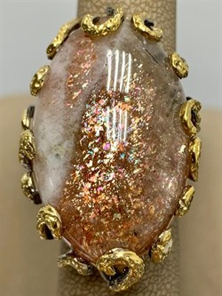 *Кольцо р.18 Солнечный камень Гелиолит АРТ 52997 (ВЕС 28,73 Г) - фото 212992 *Кольцо р.18 Солнечный камень Гелиолит АРТ 52997 (ВЕС 28,73 Г) - фото 212992