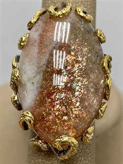 *Кольцо р.18 Солнечный камень Гелиолит АРТ 52997 (ВЕС 28,73 Г) - фото 212995 *Кольцо р.18 Солнечный камень Гелиолит АРТ 52997 (ВЕС 28,73 Г) - фото 212995