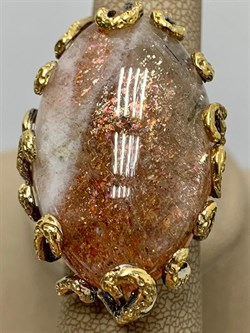 *Кольцо р.18 Солнечный камень Гелиолит АРТ 52997 (ВЕС 28,73 Г) - фото 212996 *Кольцо р.18 Солнечный камень Гелиолит АРТ 52997 (ВЕС 28,73 Г) - фото 212996