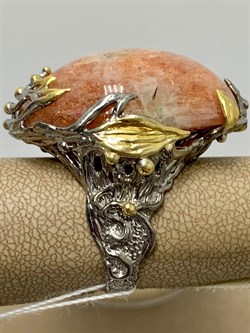 *Кольцо р.19 Солнечный камень Гелиолит АРТ 41096 ВЕС 25,17 Г - фото 213029 *Кольцо р.19 Солнечный камень Гелиолит АРТ 41096 ВЕС 25,17 Г - фото 213029