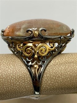 *Кольцо р.19,5 Солнечный камень Гелиолит АРТ 62904 (ВЕС 24,07 Г) - фото 213060 *Кольцо р.19,5 Солнечный камень Гелиолит АРТ 62904 (ВЕС 24,07 Г) - фото 213060