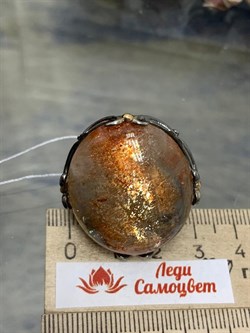 *Кольцо р.19,5 Солнечный камень Гелиолит АРТ 62904 (ВЕС 24,07 Г) - фото 213062 *Кольцо р.19,5 Солнечный камень Гелиолит АРТ 62904 (ВЕС 24,07 Г) - фото 213062