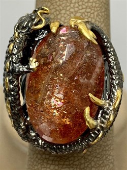 *Кольцо р.19 Солнечный камень Гелиолит АРТ 47112 (ВЕС 25,28 Г) - фото 213069 *Кольцо р.19 Солнечный камень Гелиолит АРТ 47112 (ВЕС 25,28 Г) - фото 213069