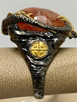 *Кольцо р.19 Солнечный камень Гелиолит АРТ 47112 (ВЕС 25,28 Г) - фото 213073 *Кольцо р.19 Солнечный камень Гелиолит АРТ 47112 (ВЕС 25,28 Г) - фото 213073