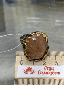 *Кольцо р.17,5 Солнечный камень Гелиолит АРТ 49024 (ВЕС 13,68 Г) - фото 213086 *Кольцо р.17,5 Солнечный камень Гелиолит АРТ 49024 (ВЕС 13,68 Г) - фото 213086