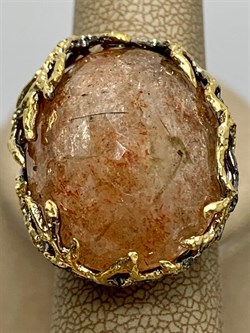 *Кольцо р.17,5 Солнечный камень Гелиолит АРТ 49024 (ВЕС 13,68 Г) - фото 213090 *Кольцо р.17,5 Солнечный камень Гелиолит АРТ 49024 (ВЕС 13,68 Г) - фото 213090