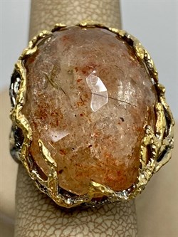 *Кольцо р.17,5 Солнечный камень Гелиолит АРТ 49024 (ВЕС 13,68 Г) - фото 213093 *Кольцо р.17,5 Солнечный камень Гелиолит АРТ 49024 (ВЕС 13,68 Г) - фото 213093