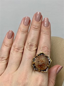 *Кольцо р.18 Солнечный камень Гелиолит АРТ 53383 (ВЕС 12,78 Г) - фото 213114 *Кольцо р.18 Солнечный камень Гелиолит АРТ 53383 (ВЕС 12,78 Г) - фото 213114