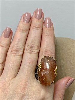 *Кольцо р.18,5 Солнечный камень Гелиолит АРТ 53051 (ВЕС 17,42 Г) - фото 213128 *Кольцо р.18,5 Солнечный камень Гелиолит АРТ 53051 (ВЕС 17,42 Г) - фото 213128