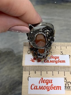 *Кольцо р.18,5 Солнечный камень Гелиолит АРТ 53051 (ВЕС 17,42 Г) - фото 213134 *Кольцо р.18,5 Солнечный камень Гелиолит АРТ 53051 (ВЕС 17,42 Г) - фото 213134