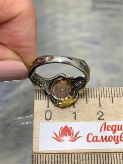 *Кольцо р.18 Турмалин Малханское  Месторождение АРТ 38774 (ВЕС 4,27 Г) - фото 213153