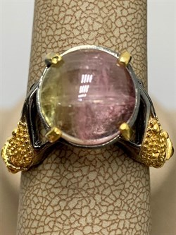 *Кольцо р.18 Турмалин Малханское  Месторождение  АРТ 54034 (ВЕС  6,74 Г) - фото 213186