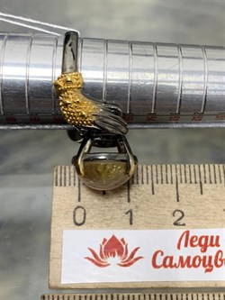 *Кольцо р.18 Турмалин Малханское  Месторождение  АРТ 54034 (ВЕС  6,74 Г) - фото 213192