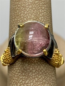 *Кольцо р.18 Турмалин Малханское  Месторождение  АРТ 54034 (ВЕС  6,74 Г) - фото 213195