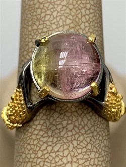 *Кольцо р.18 Турмалин Малханское  Месторождение  АРТ 54034 (ВЕС  6,74 Г) - фото 213196