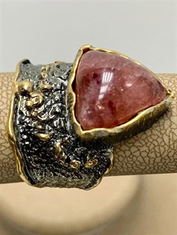 *Кольцо р.17,5 Турмалин Малханское  Месторождение АРТ 53353 (ВЕС 9,72 Г) - фото 213260