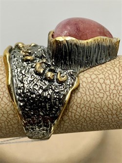 *Кольцо р.17,5 Турмалин Малханское  Месторождение АРТ 53353 (ВЕС 9,72 Г) - фото 213261