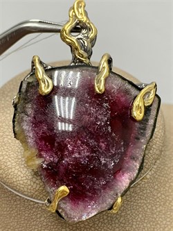 *Подвеска Турмалин Малханское Месторождение АРТ 60052 (ВЕС 19,79 Г) - фото 213414