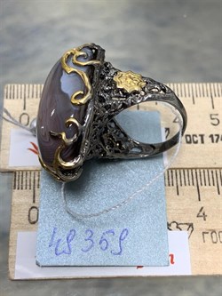 *Кольцо р.18 Агат Ботсвана АРТ 49359 ВЕС 23,61 Г - фото 213440 *Кольцо р.18 Агат Ботсвана АРТ 49359 ВЕС 23,61 Г - фото 213440