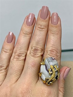 *Кольцо р.18 Агат АРТ 64296 (ВЕС 14,31 Г) - фото 213450 *Кольцо р.18 Агат АРТ 64296 (ВЕС 14,31 Г) - фото 213450