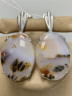 *Серьги Агат Моховой АРТ 73-984 (ВЕС 18,01 Г) - фото 213515 *Серьги Агат Моховой АРТ 73-984 (ВЕС 18,01 Г) - фото 213515