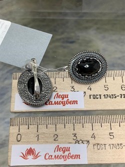 *Серьги Черная Шпинель Шри-Ланка АРТ 139-399 ВЕС 14,68 Г - фото 213543 *Серьги Черная Шпинель Шри-Ланка АРТ 139-399 ВЕС 14,68 Г - фото 213543