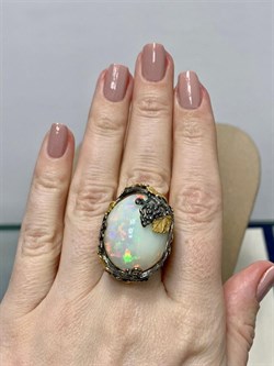 *Кольцо р.17,25 Опал Эфиопия АРТ 41123 (ВЕС 23,81 Г) - фото 213601