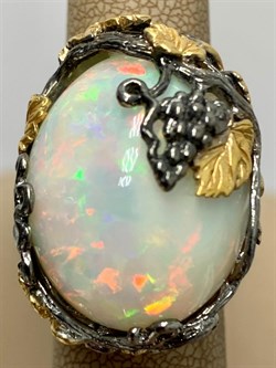 *Кольцо р.17,25 Опал Эфиопия АРТ 41123 (ВЕС 23,81 Г) - фото 213603