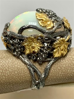 *Кольцо р.17,25 Опал Эфиопия АРТ 41123 (ВЕС 23,81 Г) - фото 213605