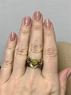 *Кольцо р.18 Опал Эфиопия АРТ 53366-6 (ВЕС 5,01 Г) - фото 213711