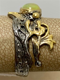 *Кольцо р.18 Опал Эфиопия АРТ 53366-6 (ВЕС 5,01 Г) - фото 213715