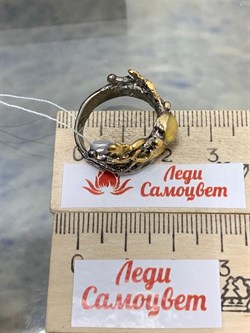 *Кольцо р.18 Опал Эфиопия АРТ 53366-6 (ВЕС 5,01 Г) - фото 213718