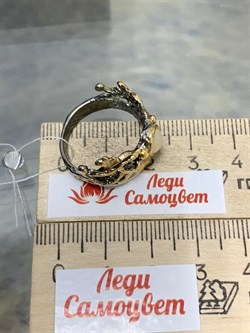 *Кольцо р.18,5 Опал Эфиопия АРТ 53366-10 (ВЕС 5,11 Г) - фото 213740