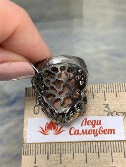 *Кольцо р.17,5 Опал Мексика арт 36346 (ВЕС 15,05 Г) - фото 213800