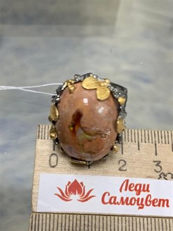 *Кольцо р.17,5 Опал Мексика арт 36346 (ВЕС 15,05 Г) - фото 213801