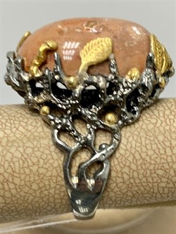 *Кольцо р.17,5 Опал Мексика арт 36346 (ВЕС 15,05 Г) - фото 213805