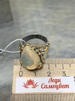 *Кольцо р.17,5 Опал Эфиопия АРТ 47525 (ВЕС 13,62 Г) - фото 213850