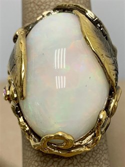 *Кольцо р.17,5 Опал Эфиопия АРТ 47543 (ВЕС 21,95 Г) - фото 213858