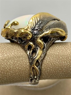 *Кольцо р.17,5 Опал Эфиопия АРТ 47543 (ВЕС 21,95 Г) - фото 213859