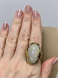 *Кольцо р.17,5 Опал Эфиопия АРТ 47555 (ВЕС 21,23 Г) - фото 213866