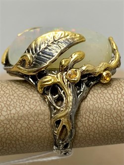 *Кольцо р.17,5 Опал Эфиопия АРТ 47555 (ВЕС 21,23 Г) - фото 213870