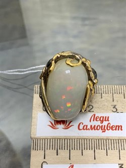 *Кольцо р.17,5 Опал Эфиопия АРТ 47555 (ВЕС 21,23 Г) - фото 213872