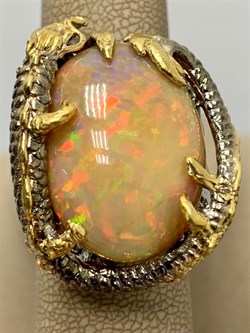 *Кольцо р.17,5 Опал Эфиопия АРТ 49036 (ВЕС 23,86 Г) - фото 213881