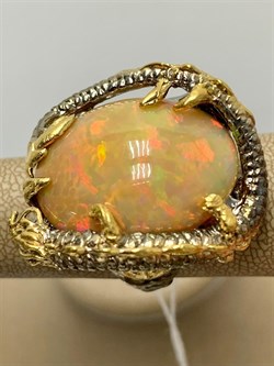 *Кольцо р.17,5 Опал Эфиопия АРТ 49036 (ВЕС 23,86 Г) - фото 213882