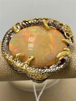 *Кольцо р.17,5 Опал Эфиопия АРТ 49036 (ВЕС 23,86 Г) - фото 213886