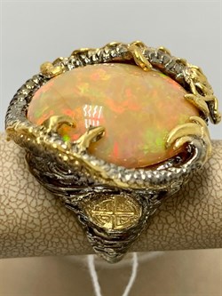 *Кольцо р.17,5 Опал Эфиопия АРТ 49036 (ВЕС 23,86 Г) - фото 213887