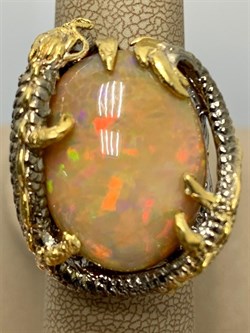 *Кольцо р.17,5 Опал Эфиопия АРТ 49036 (ВЕС 23,86 Г) - фото 213889