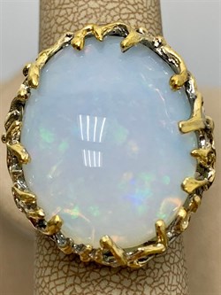 *Кольцо р.17,5 Опал Эфиопия АРТ 49082 (ВЕС 15,06 Г) - фото 213900